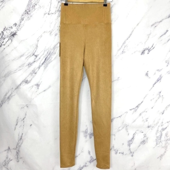 Aritzia Pants - Wilfred Free | Aritzia | Daria Vegan Suede Leggings | Caramel | Sz S